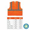 Glowear By Ergodyne Recycled Hi-Vis Safety Vest, Class 2, Orange, XS 8205HL-ECO
